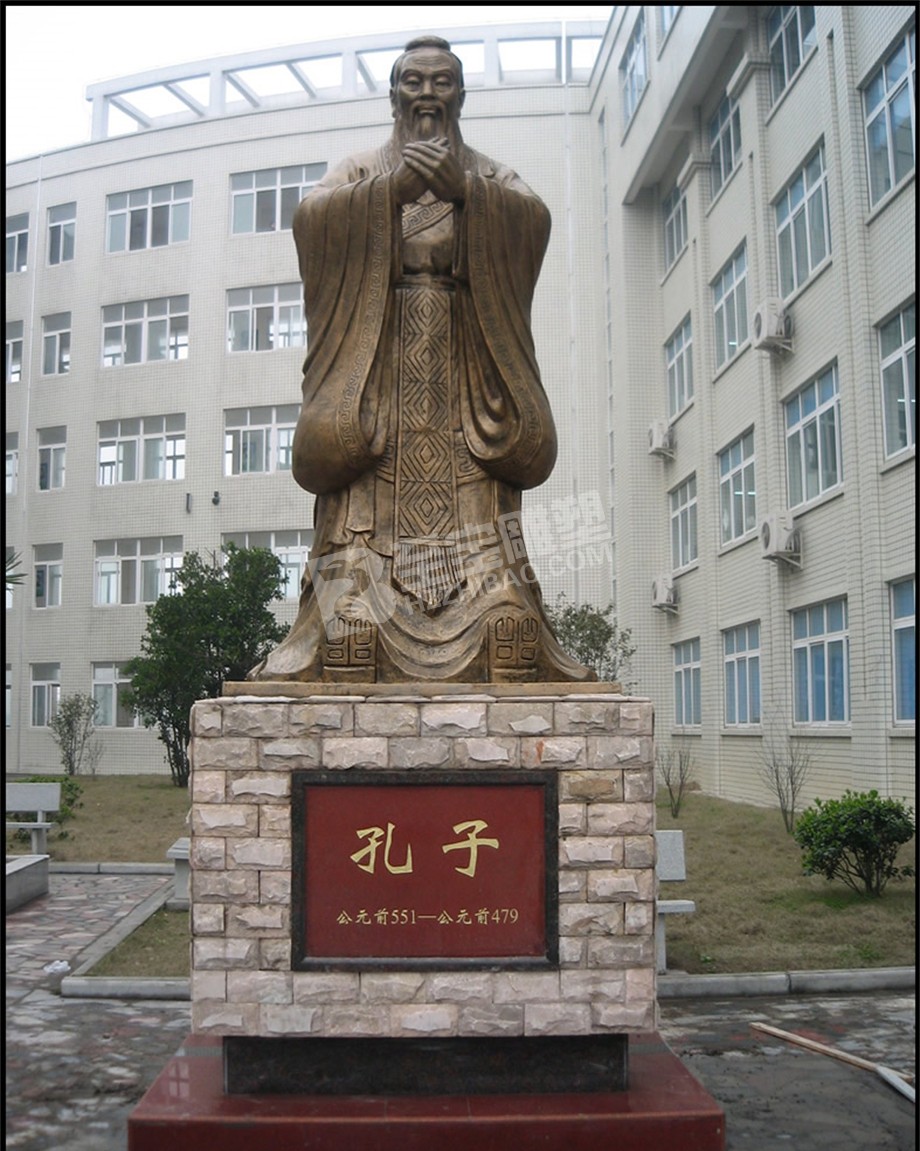 校園文化學?？鬃硬Ａт摲伦香~人物浮雕壁畫玻璃鋼仿鑄銅雕塑定制