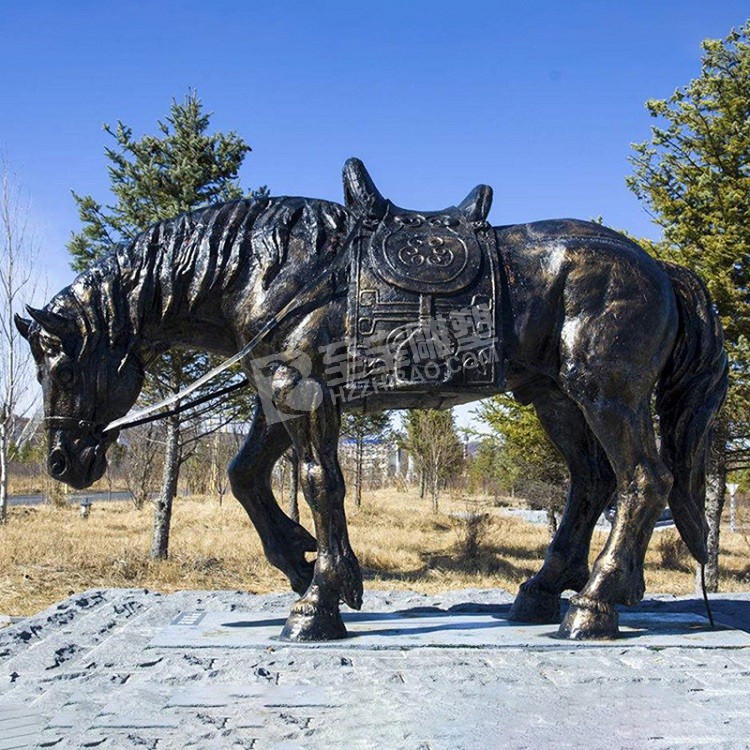 公園駿馬鑄銅雕塑定制